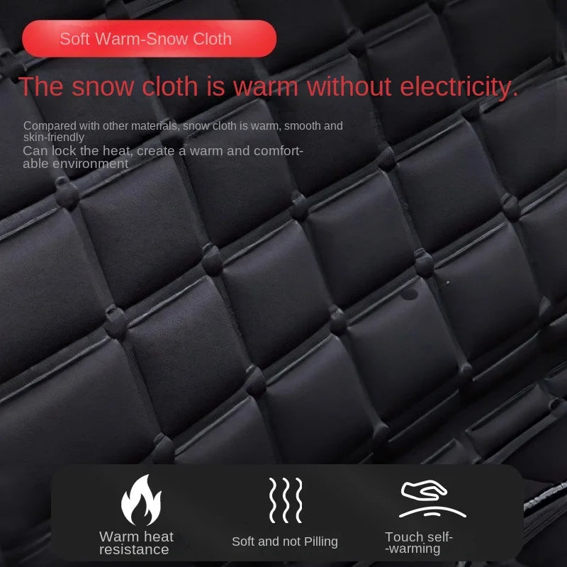 12V Heated Car Seat Cushion, Quick Heating Electric Seat Warmer Pad, 37 x 18 in (94 x 46.5 cm), Gray or Black