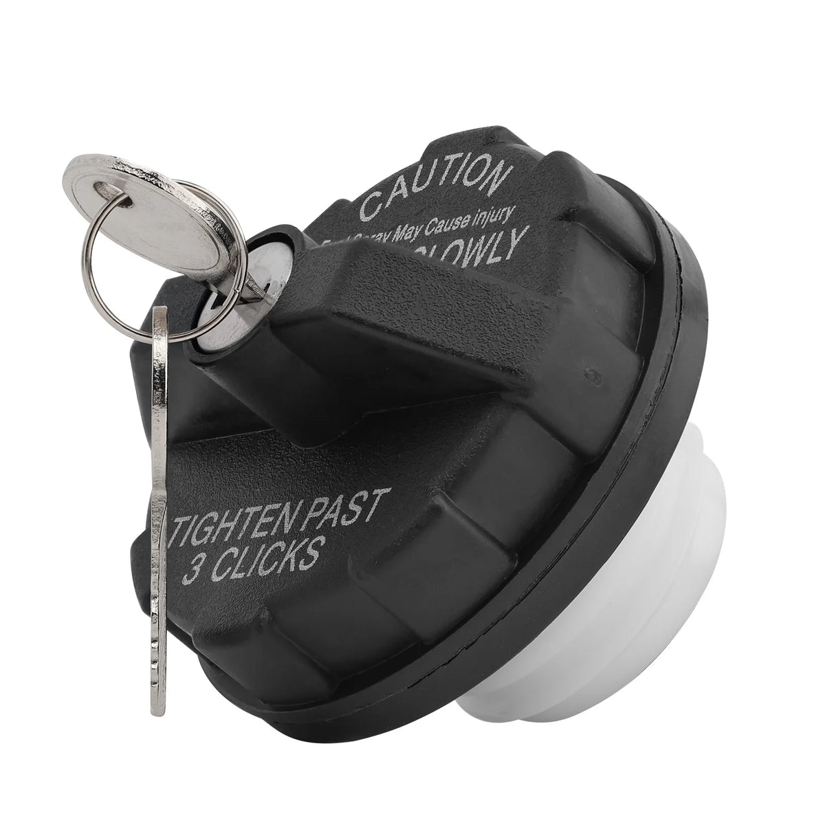 Locking Gas Cap with Keys for Jeep Wrangler TJ and YJ, Cherokee and Grand Cherokee, Black Replacement Fuel Tank Cap