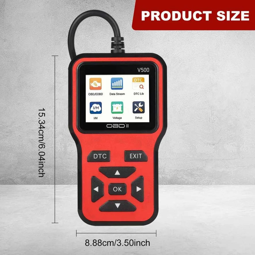 OBD2 scanner size