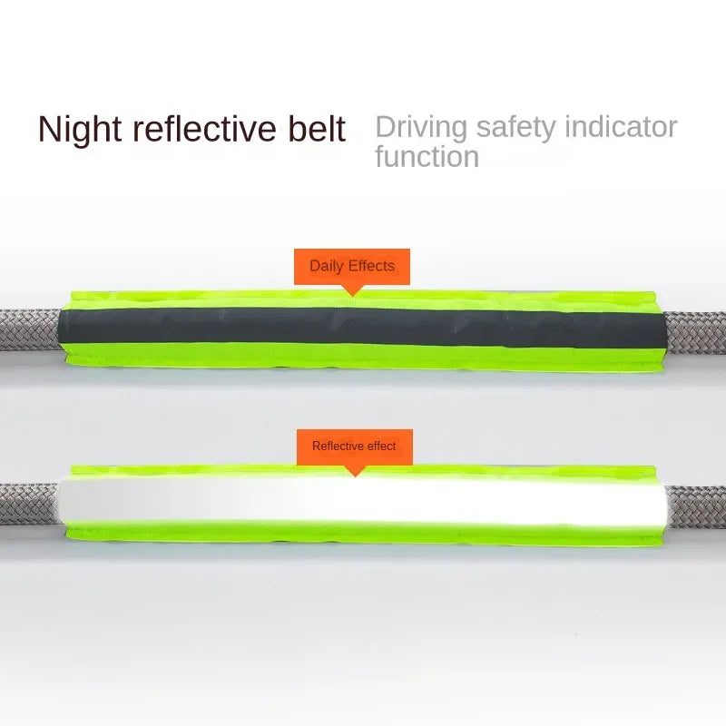 Heavy Duty Tow Strap with Steel U Hooks, 3, 5 or 10 Ton Rating, 3 to 7 m Long, Emergency Towing Rope for Cars and SUVs