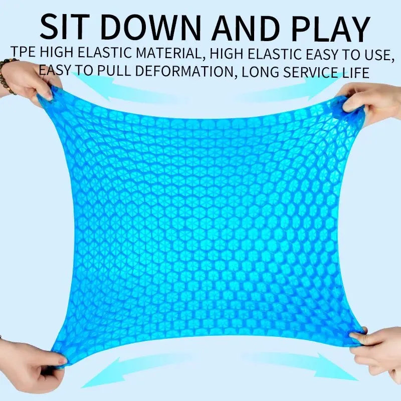Honeycomb Gel Seat Cushion, Breathable Grid Design, 15.7 x 13.8 in, for Car Seats, Office Chairs, Home and Wheelchairs
