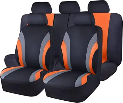 Flocking Cloth Car Seat Covers for Toyota RAV4 2020-2025, 9-Piece Set, Soft Velvet-Feel Fabric in 7 Colors