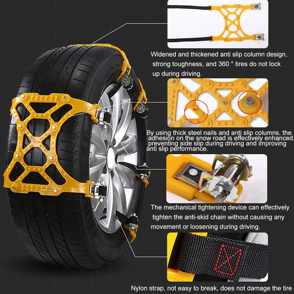 How to install the TPU snow chains