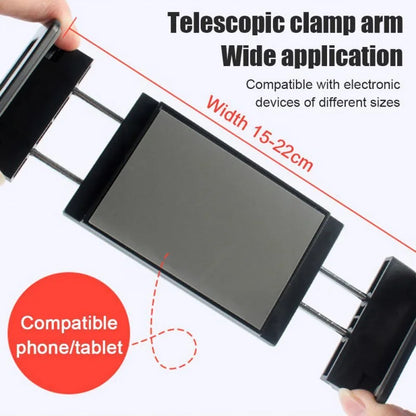 Headrest Tablet Mount with 360 Degree Rotation for Car Back Seat, Adjustable and Foldable Tablet Holder for Road Trips, Black