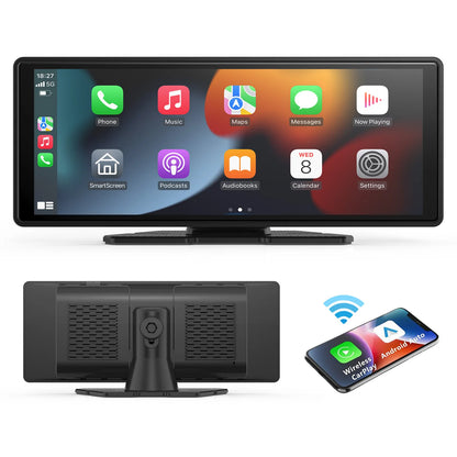 10.26 inch portable CarPlay screen with wireless phone connection