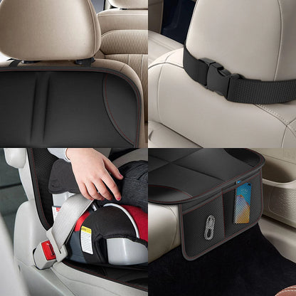 Car Seat Protector for Child Car Seats and Pets, Non-Slip 600D Oxford Back Seat Cover with Storage Pockets, 1 or 2 Pack