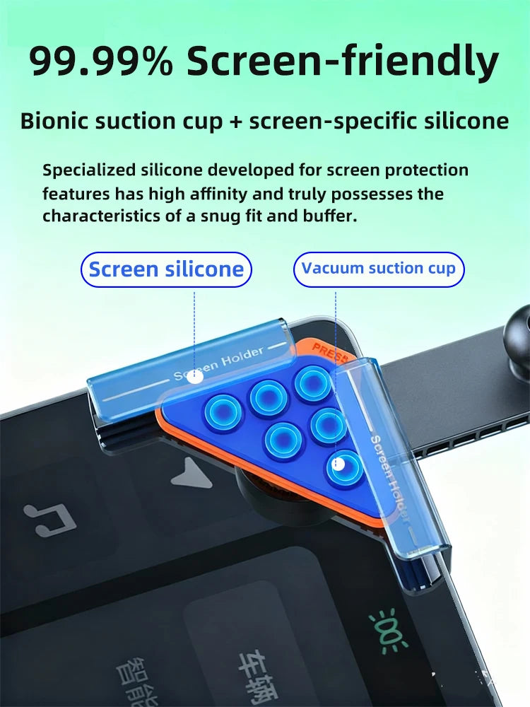 Screen Phone Mount for Tesla Model 3 Highland 2024 and Model Y 2025, Magnetic or Gravity Holder, 15W Wireless Charging Option
