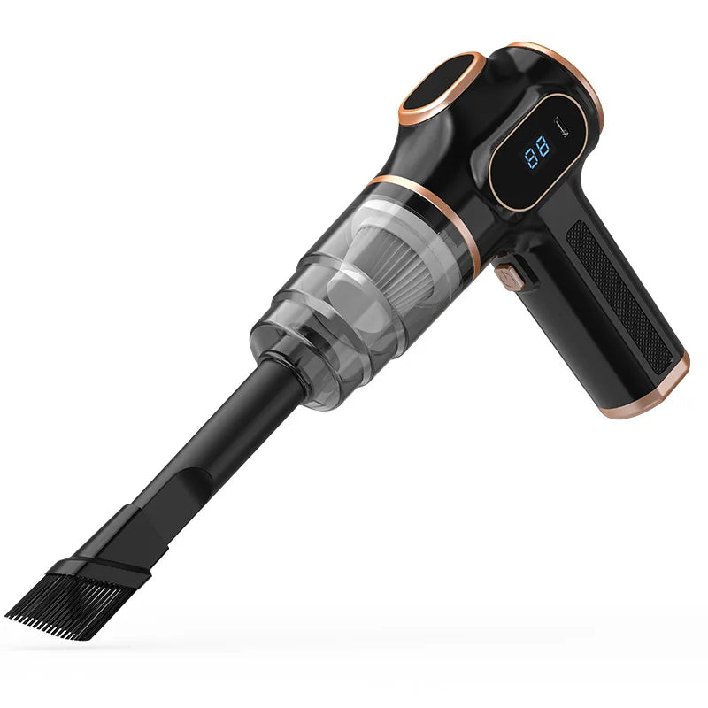 Wireless Handheld Car Vacuum, 3 in 1 Suction, Blowing and Air Extraction, Rechargeable USB-C, for Car Interiors and Home