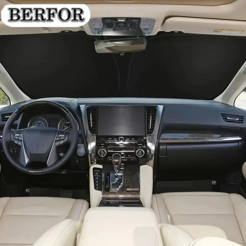 Front Windshield Sun Shade for Toyota Camry 2025-2026 (XV80), PVC Sunshade for Heat Insulation and Sun Protection
