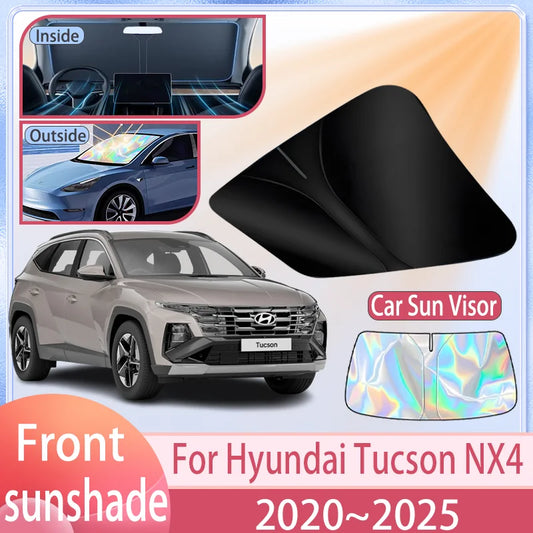 Windshield Sun Shade for Hyundai Tucson 2022-2025 (NX4), Anti-UV Front Window Cover for Heat Insulation