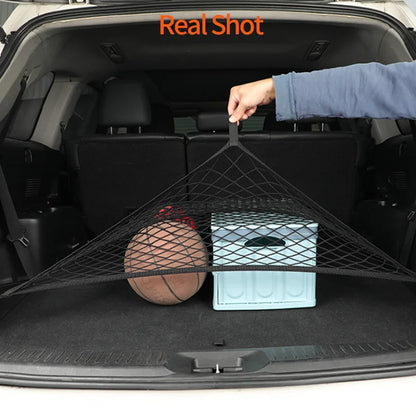 Cargo Net for Toyota RAV4 2019-2023 (XA50), 27.6 x 27.6 in Elastic Nylon Trunk Net with 4 Hooks, Single or Double Layer