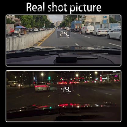 GPS Head Up Display, M2 Digital Speedometer in KM/H Only, OBD-II or 12V Socket Power, Overspeed Alarm, White or Green Display