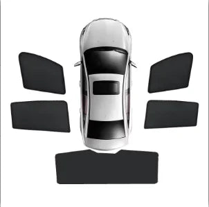 Magnetic Mesh Sun Shades for Toyota Camry 2025-2026 (XV80), Black Side and Rear Window Set, Foil Windshield Shade as a Separate Option