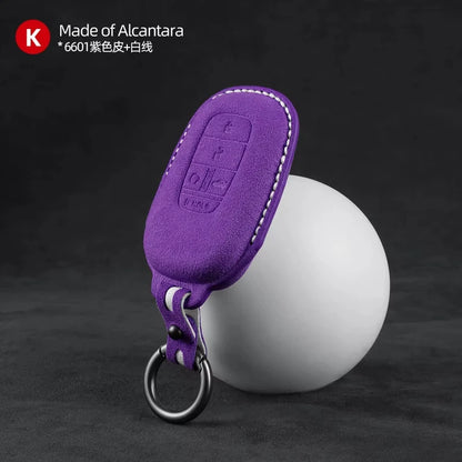 Key Fob Cover for Honda Smart Keys, Suede Case for Civic, Accord, Integra, Fit and Inspire, 12 Styles
