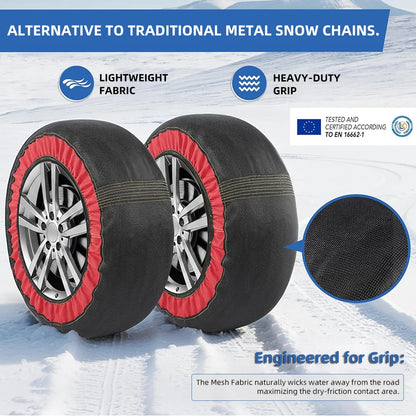 Snow socks as an alternative to metal snow chains