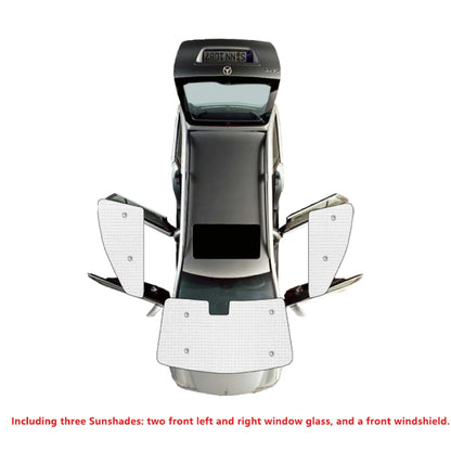 Window Sunshades for Hyundai Tucson 2022-2023 (NX4), Silver Aluminum Foil, Windshield, Front or Rear Sets, or All Windows