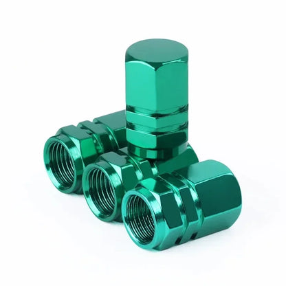 Colored Aluminum Tire Valve Stem Caps, Dustproof Wheel Caps for Cars, Motorcycles and Bikes, 4 to 20 Pack, 10 Colors or Random Mix