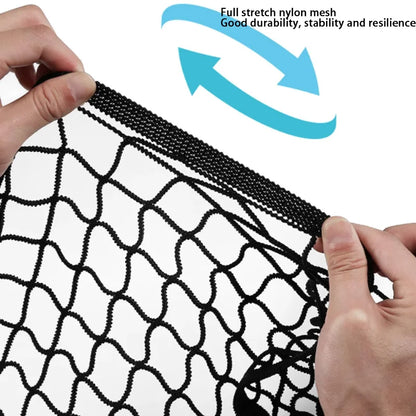 Cargo Net for Toyota RAV4 2019-2023 (XA50), 27.6 x 27.6 in Elastic Nylon Trunk Net with 4 Hooks, Single or Double Layer