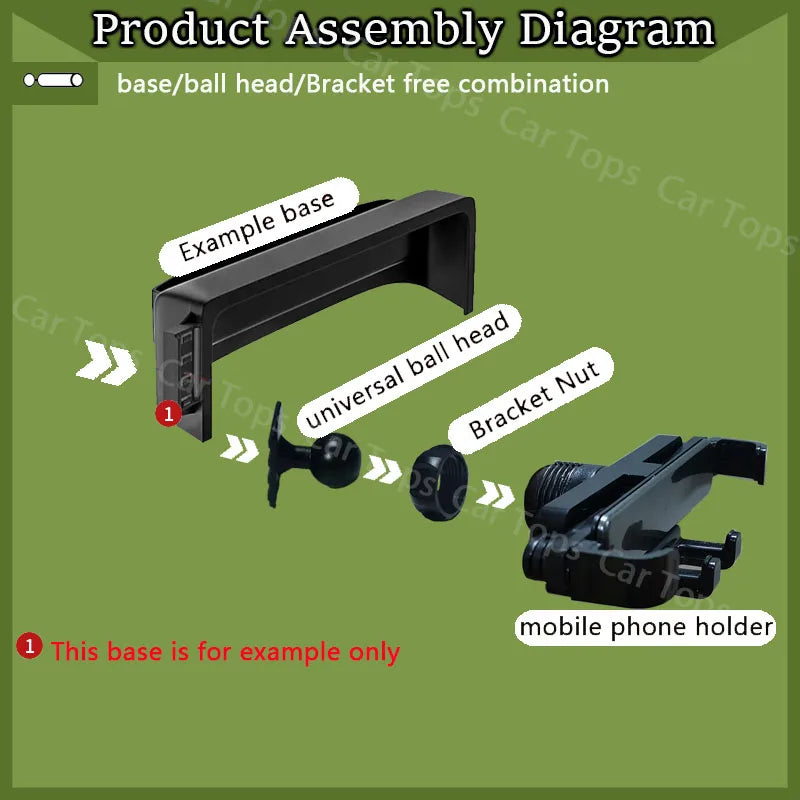 Phone Mount for Toyota RAV4 2019-2022 (XA50), Fixed Screen Bracket with Gravity Phone Holder, for Small Screen Models