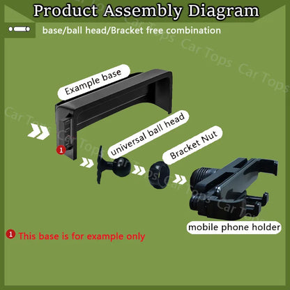 Phone Mount for Toyota RAV4 2019-2022 (XA50), Fixed Screen Bracket with Gravity Phone Holder, for Small Screen Models