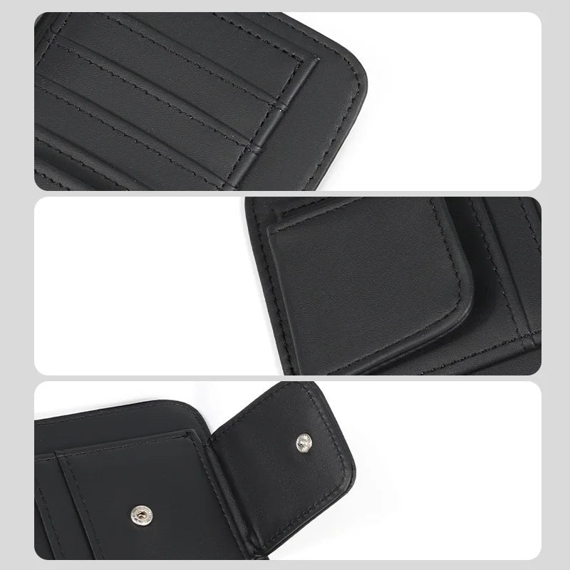 Car Sun Visor Storage Pouch — Elastic-Band Card & Cash Holder