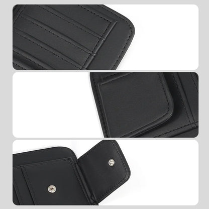 Car Sun Visor Storage Pouch — Elastic-Band Card & Cash Holder