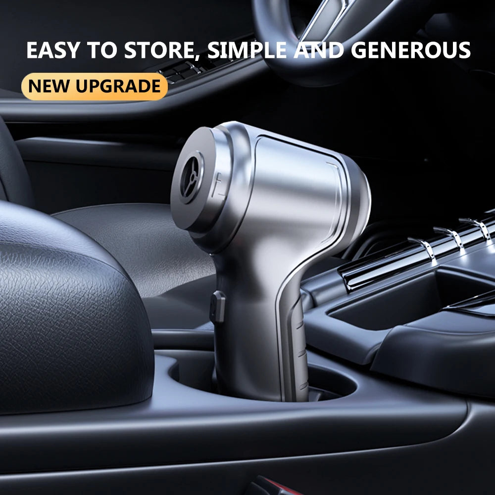 Rechargeable Handheld Car Vacuum, Up to 15000 Pa Suction, Basic or Pro Brushless Version, Blower Mode, Optional Extra HEPA Filters