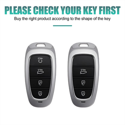 Key Fob Cover for Hyundai Remote Keys, Soft TPU Case for Tucson (NX4), Sonata, Santa Fe and Nexo, 6 Color Options