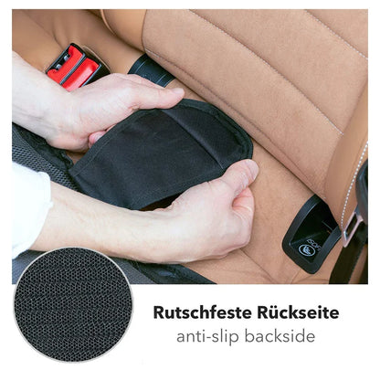 Child Car Seat Protector Mat for Tesla Model 3 and Model Y 2019-2026, Non-Slip Oxford and Faux Leather Back Seat Pad, 0.5 in (12 mm) Thick