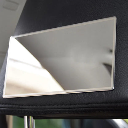 Car Sun Visor Makeup Mirror, Shatterproof Polished Stainless Steel Vanity Mirror, 2 Sizes, 5.9 x 3.1 or 4.3 x 2.6 Inch