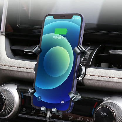 Air Vent Phone Mount for Toyota RAV4 2019-2022 (XA50), Aluminum Alloy Gravity Phone Holder with Base, for 4 to 7 Inch Phones