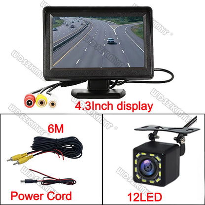 4.3 inch monitor with 12 LED camera, video cable and power cord