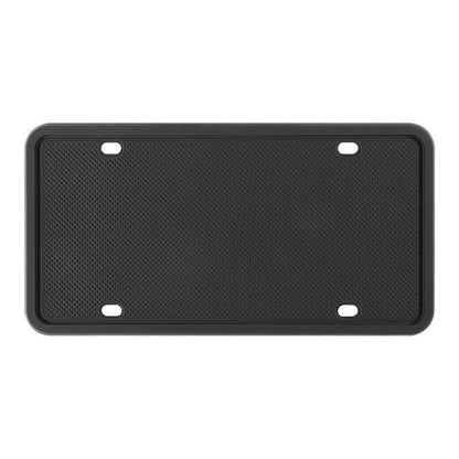 Black silicone license plate frame