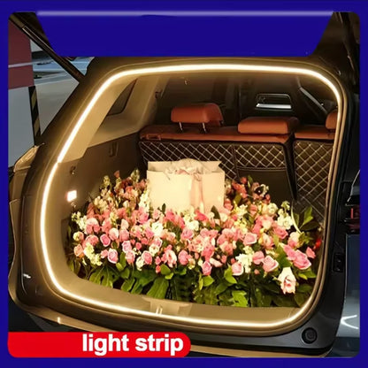 Automatic LED Trunk Light Strip, Tailgate and Frunk Light that Turns On When Opened, Flexible and Waterproof, 2, 4 or 6 m, 5 Colors