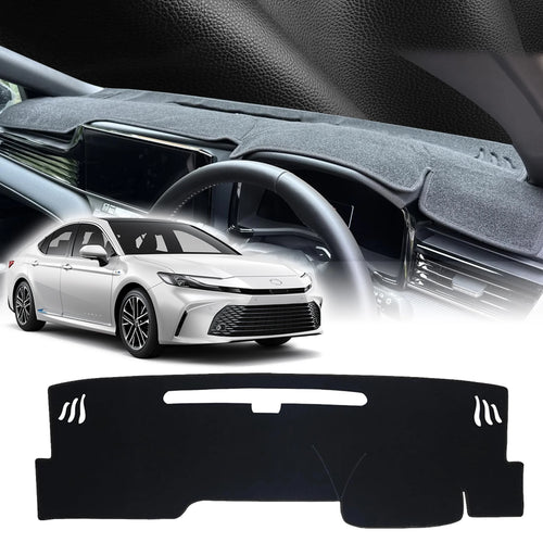 Dashboard Cover for Toyota Camry 2025-2027 (XV80), Flannel, Leather or Polyester Dash Mat, With or Without HUD