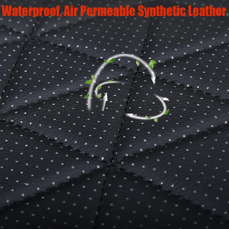 Water-resistant, breathable faux leather