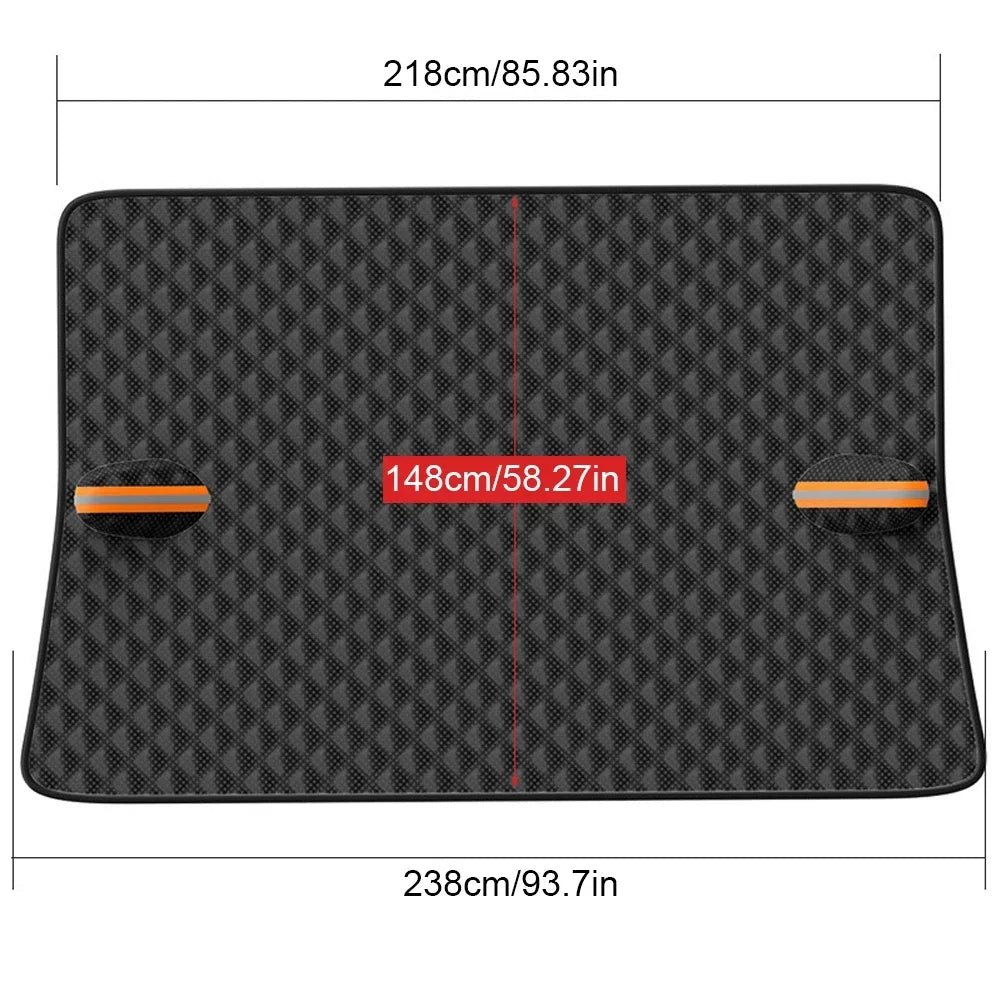 Snow cover without magnets, size: 85.8 in top, 93.7 in bottom, 58.3 in high