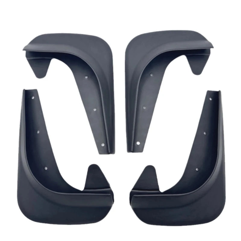 Set of 4 black universal mud flaps