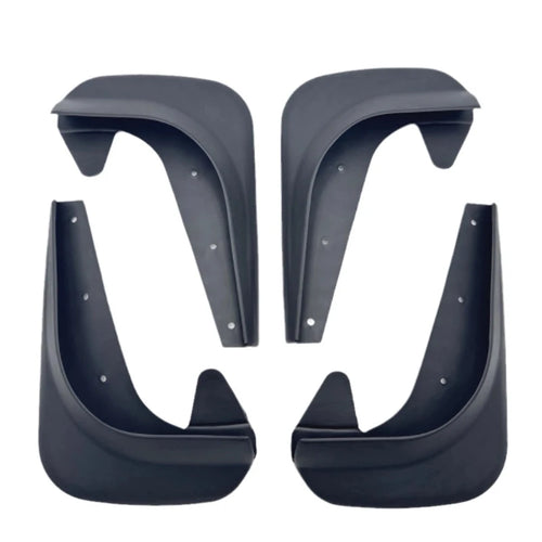 Set of 4 black universal mud flaps