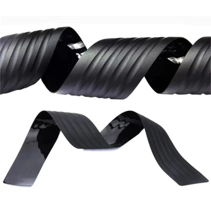 Universal Rear Bumper Guard Strip, Black PVC Rubber Trunk Sill Protector with Double-Sided Adhesive, 35 or 41 Inch Long