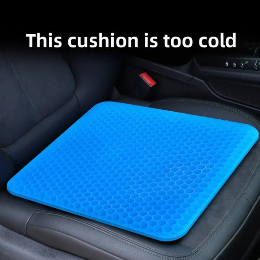 Honeycomb Gel Seat Cushion, Breathable Grid Design, 15.7 x 13.8 in, for Car Seats, Office Chairs, Home and Wheelchairs