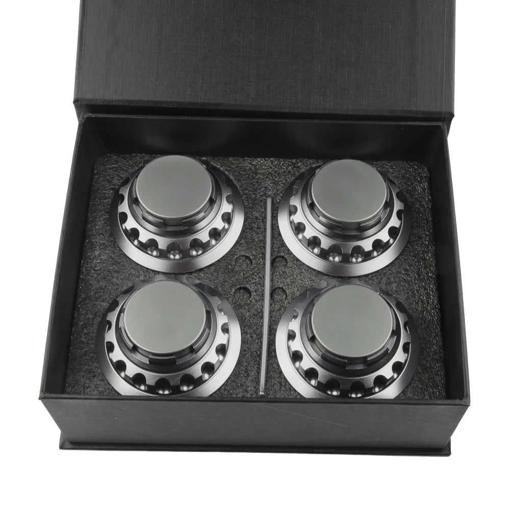 Wheel Center Caps for Toyota Camry, Corolla, Avalon, Sienna and More, 62mm Aluminum, Set of 4, 5 Colors