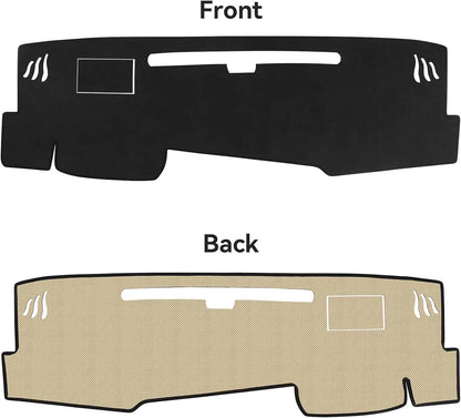 Black Polyester Dashboard Cover for Toyota Camry 2025-2026, Non-Slip Dash Mat with Pre-Cut Vent and Sensor Openings