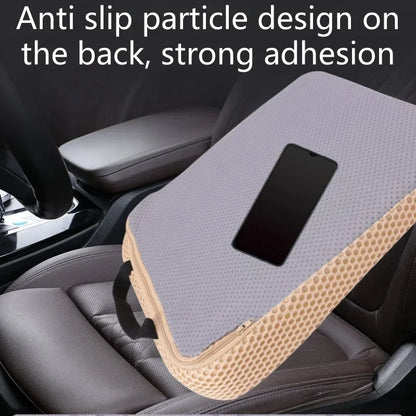 Car Seat Height Booster Cushion, Thick Memory Foam Wedge Pad with Anti-Slip Base, Levels Sloped Seats, Black or Beige