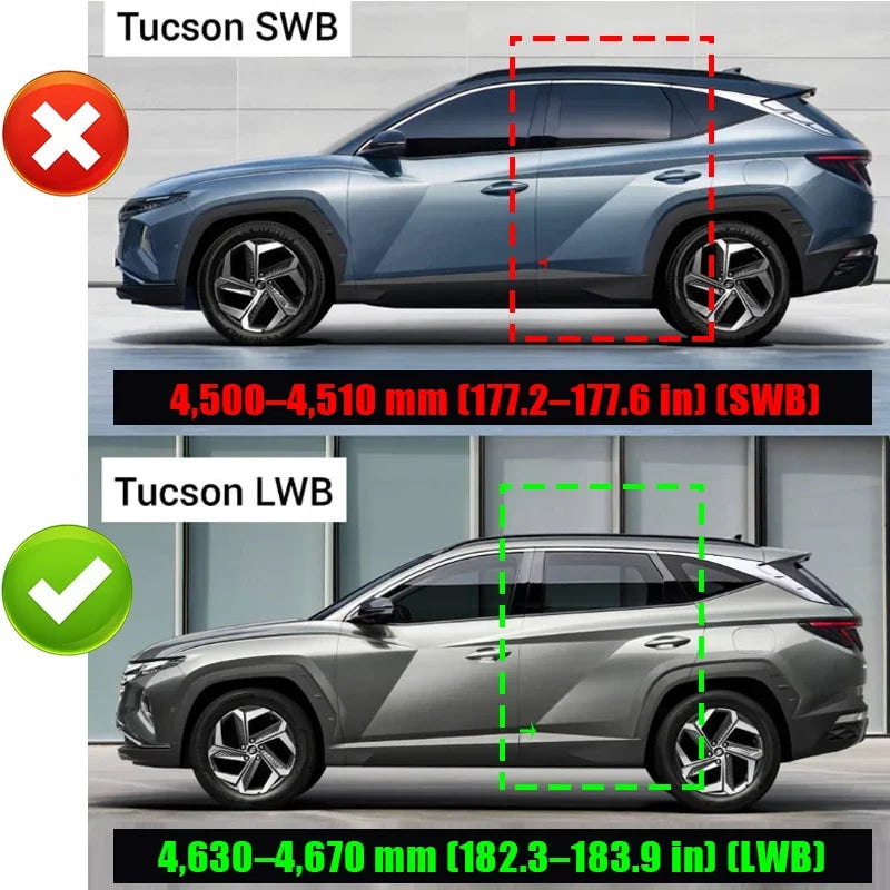 Side Window Sun Shades for Hyundai Tucson 2022-2026 (NX4), Black Magnetic Mesh, Pairs or 3-, 4- and 7-Piece Sets