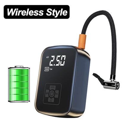 Cordless rechargeable style tire inflator