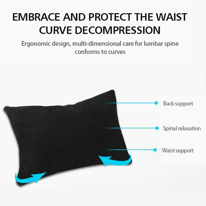 Headrest and Lumbar Pillows for Tesla Model 3 and Model Y, Soft Skin-Feel Neck and Back Support, White or Black