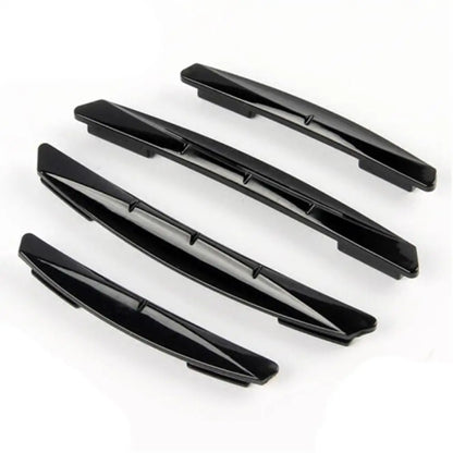 Car Door Edge Guard Strips, 4 Pack Stick-On PVC Door Protectors Against Scratches and Small Knocks, Universal Fit, Black or Clear