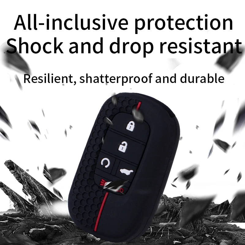 Key Fob Cover for Honda Civic 11th Gen Remote Keys, Soft Silicone Case in 3, 4, 5 and 6-Button Versions