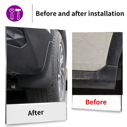 Mud Flaps for Hyundai Tucson Hybrid 2022-2023 (NX4), ABS Plastic Splash Guard Set
